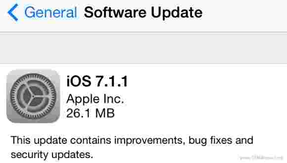 Apple iOS 7.1.1现在正在播种，带来轻微的改进