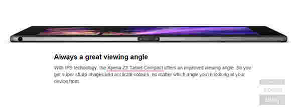 索尼再次下降Xperia Z3平板电脑紧凑型名称