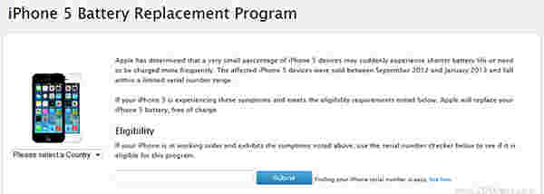 Apple免费替换有故障的iPhone 5电池