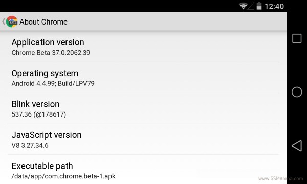 Android L的最新Chrome Beta提示是4.5版