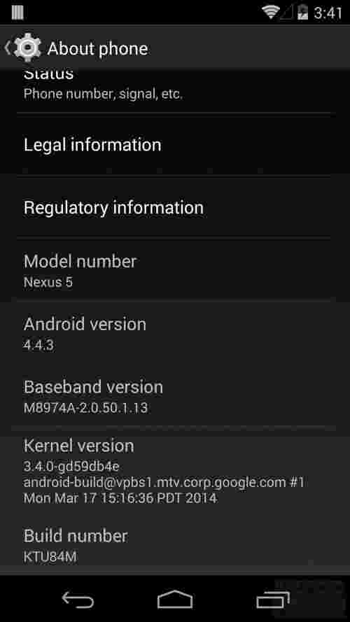T-Mobile发布Android 4.4.3 Nexus 4,5和7的更新