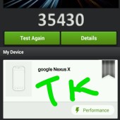 基准测试中的Nexus X规范和Android版本