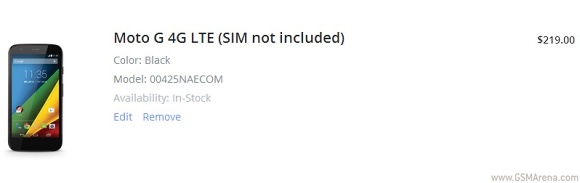 摩托罗拉Moto G 4G现在在美国库存