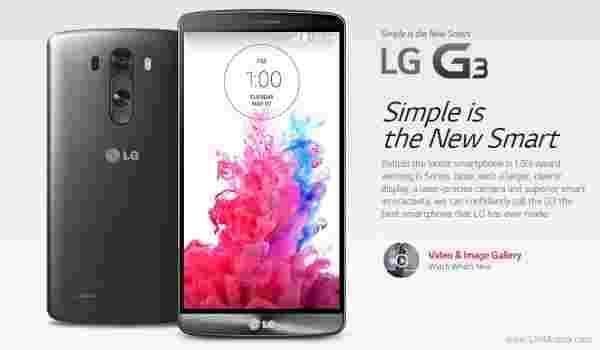 LG G3在8月1日来到加拿大航空公司