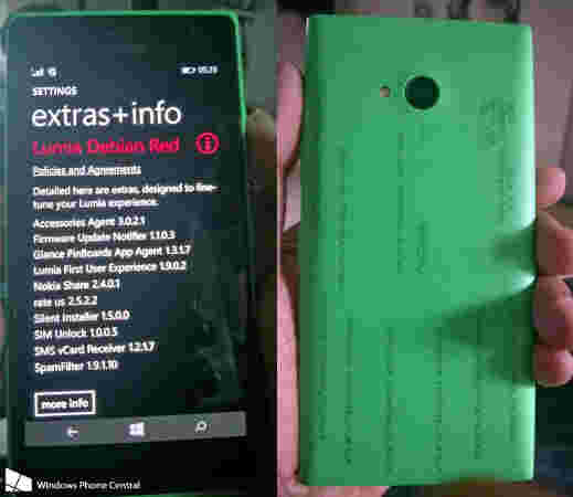 诺基亚Lumia 730首次泄露的照片
