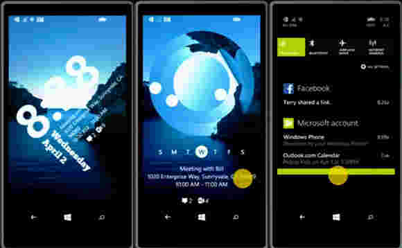 Windows Phone 8.1即将推出新锁屏