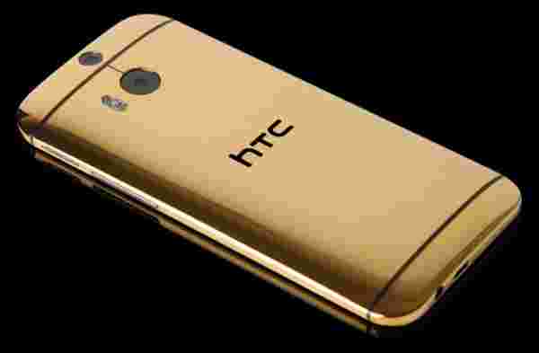 这款24克拉镀金HTC一M8成本为1900磅