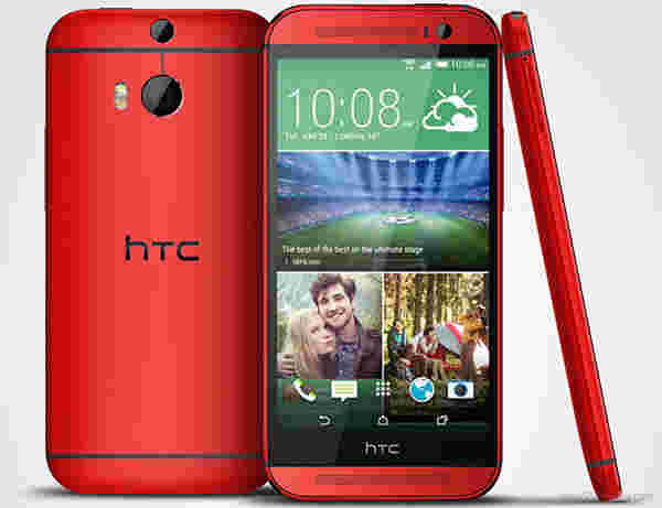 HTC One（M8）现在在英国提供红色和粉红色