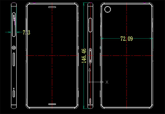 索尼Xperia Z3和Xperia Z3紧凑尺寸泄漏