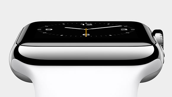 Apple Watch  - 方形蓝宝石展示，金选项