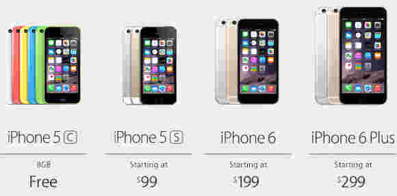 Apple削减旧的iphone价格，iPhone 5C现在免费，5岁 -  99美元