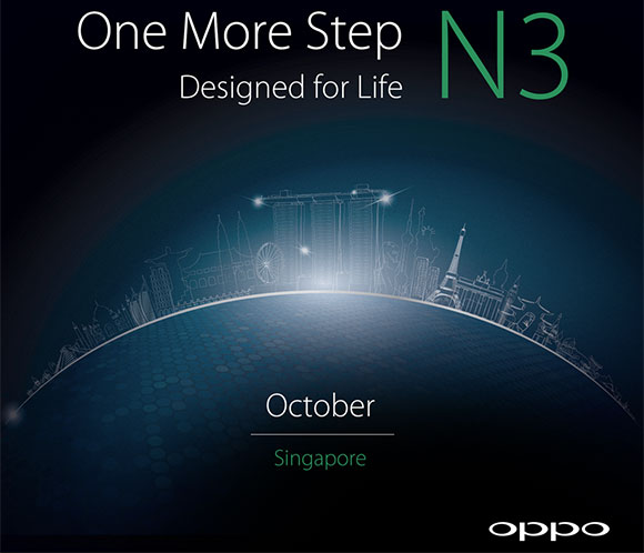 Oppo N3 Teaser确认其名称，下个月公告