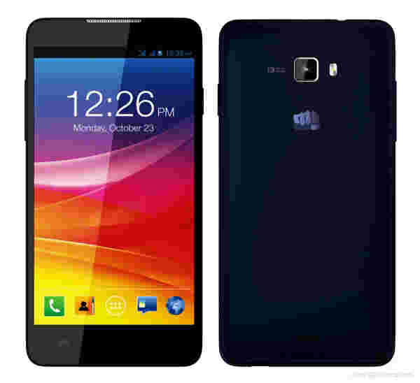 micromax在印度发射帆布硝基A310