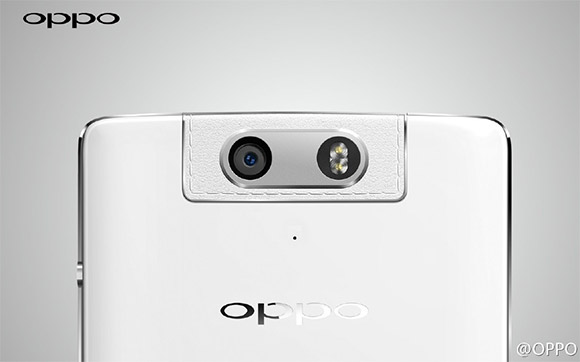 Oppo N3后面的面板在官方的预告片照片中透露