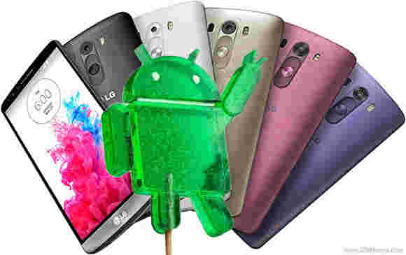 LG G3在2014年底到达Android 5.0棒棒糖更新