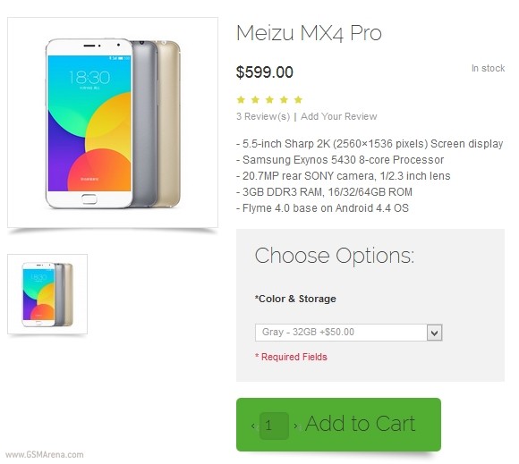 Meizu MX4 Pro提供全球航线