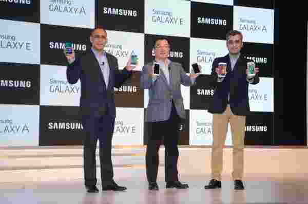 三星在印度推出了Galaxy E7，E5，A5和A3