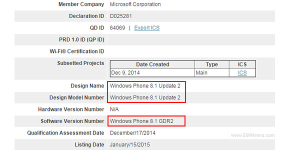 Windows Phone 8.1 GDR2更新仍然活着，认证
