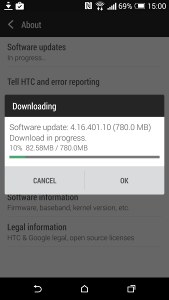 HTC One（M8）获取欧洲的洛莱普更新