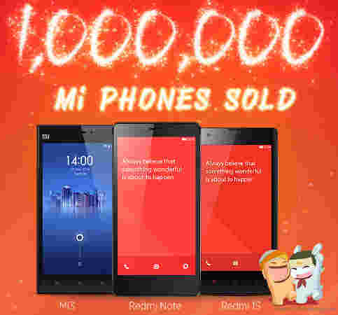 Xiaomi到目前为止在印度销售了100万智能手机