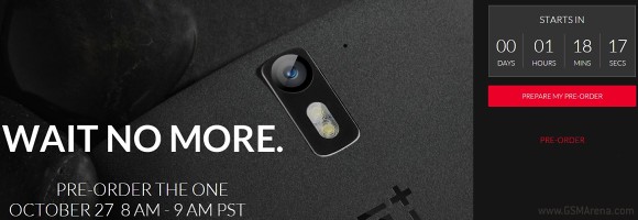 OnePlus One Pre-Orders今天开始，一个小时