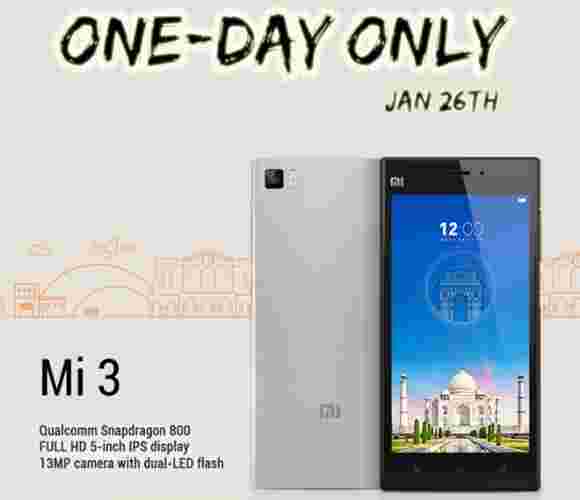 小米MI 3明天再次在印度出售