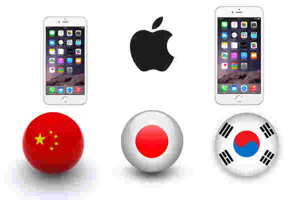 Apple智能手机销售标志着亚洲市场的显着增长