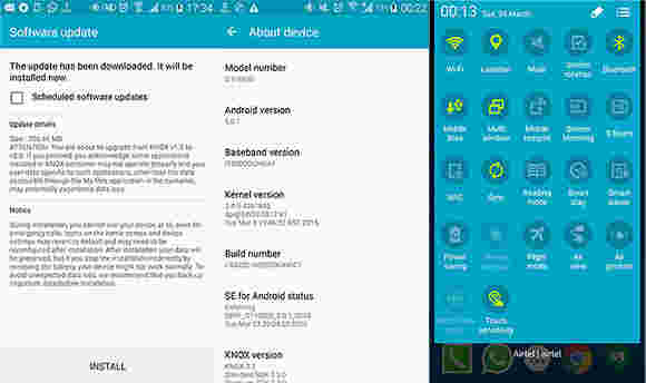 三星I9500 Galaxy S4通过新的诺克斯，静音获得更新