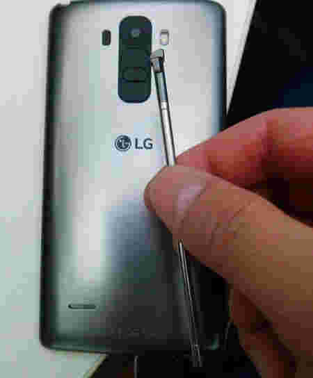 被察觉的手写笔的LG G4的图像