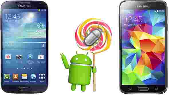 Android棒棒糖更新Galaxy S5和S4持有