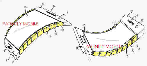 三星专利是一个灵活的智能手机由离散链接制成