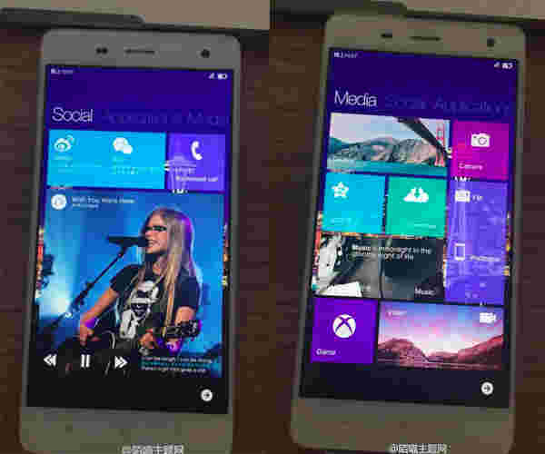 Xiaomi Mi 4运行Windows 10 Surface Online的图像