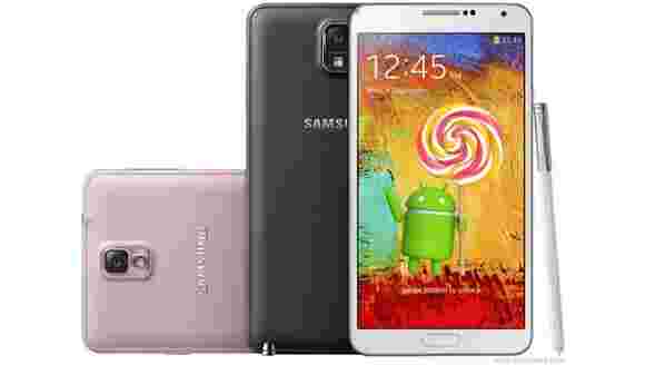 Samsung Galaxy Note 3 for at＆T获取Android 5.0棒棒糖
