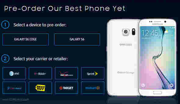 Galaxy S6和S6 Edge可能会在美国的S5预订时加倍