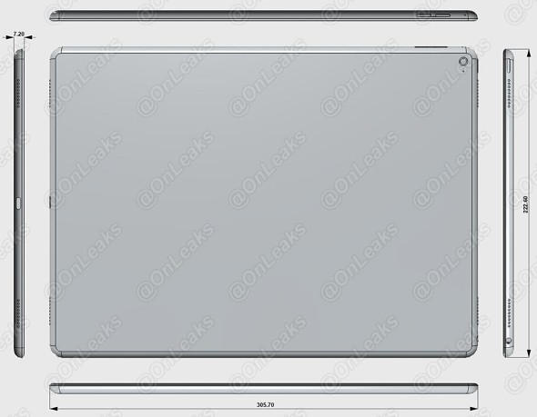 Apple iPad Pro尺寸在泄漏中详述
