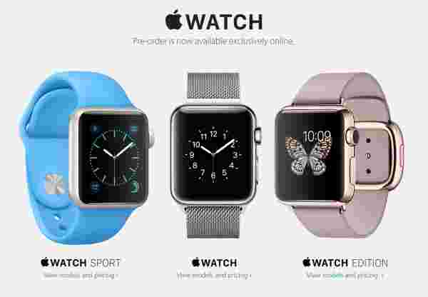 Apple Watch现在可用于在Apple Online Store上的预订