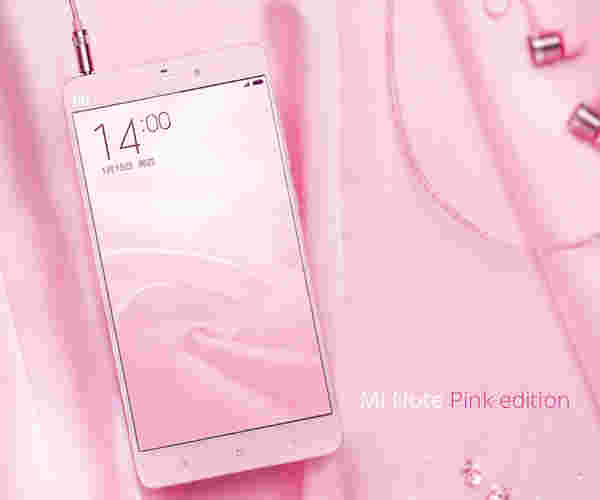 Xiaomi宣布MI Note Pink Edition以403美元