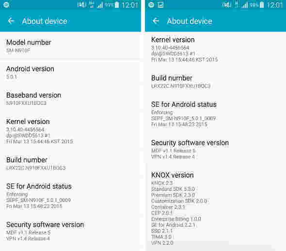 三星Galaxy Note 4获取固件更新，而不是棒棒糖5.1