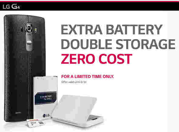 LG为G4扩展了第二电池，MicroSD促销