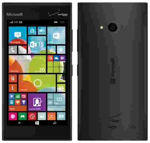 渲染4G LTE Microsoft Lumia 735为Verizon发现了