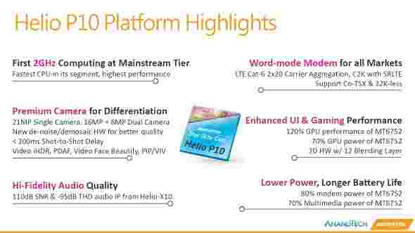 Mediatek Helio P10宣布八卦核心CPU和CAT.6 LTE