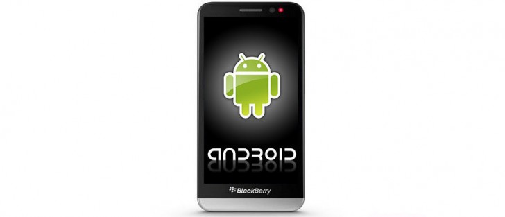 BlackBerry获取Android域名，确认手机即将到来