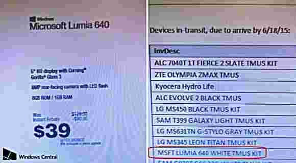 Metropcs Lumia 640表示即时退税后仅需39美元