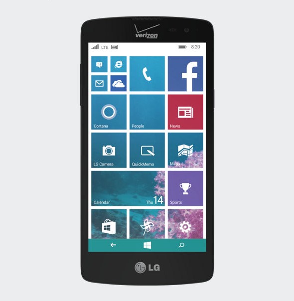 LG的新Windows手机是从Verizon预订的