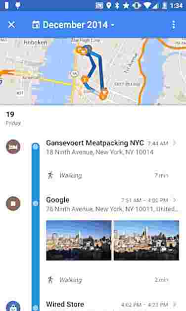 新的Google地图功能让您查看您已成为的所有位置
