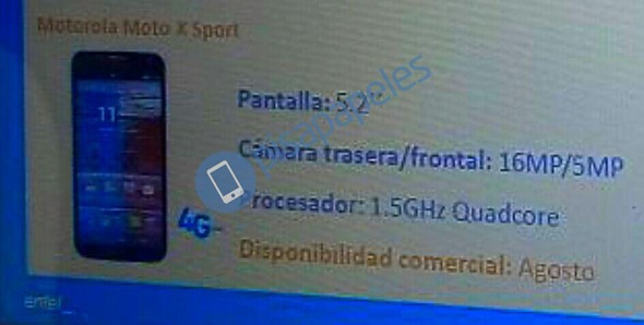 新泄漏细节新的Moto G并揭示了Moto X Sport