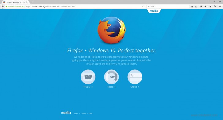 Firefox 40与Windows 10更好地支持