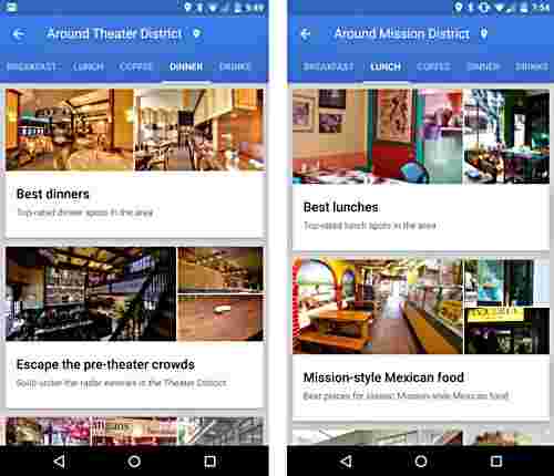 最新的Google地图更新旨在使餐厅狩猎简单