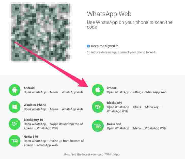 WhatsApp的Web界面最终与其iPhone应用程序合作