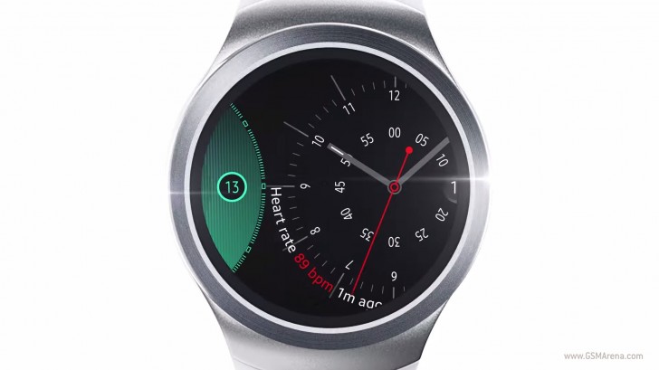 一个潜行的即将推出的三星齿轮s2 smartwatch